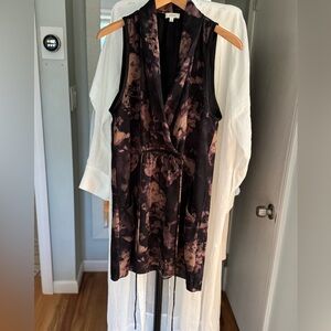 Wilfred Black and Pink Floral Dress